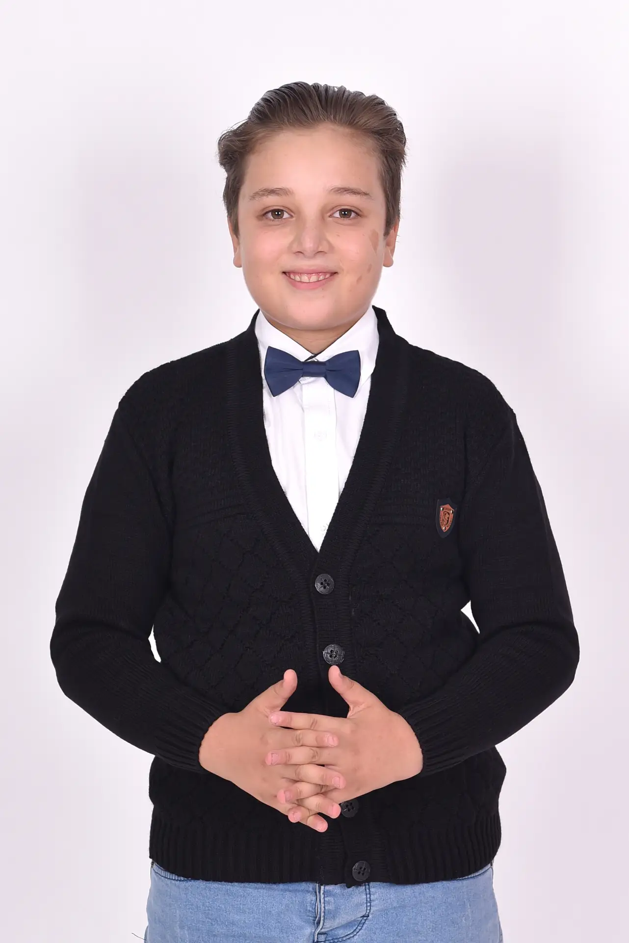 Düğmeli V Yakan Kışlık Erkek Çocuk Okul Yeleği