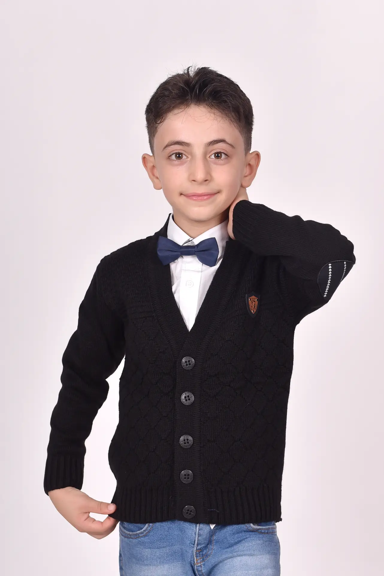Düğmeli V Yakan Kışlık Erkek Çocuk Okul Yeleği