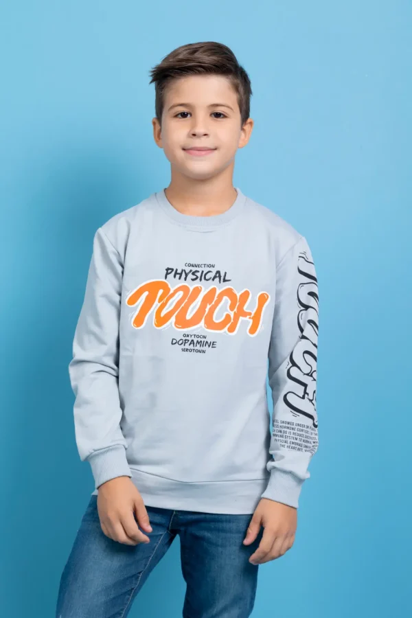 Erkek Çocuk Sweatshirt Fosforlu Kışlık - Görsel 5