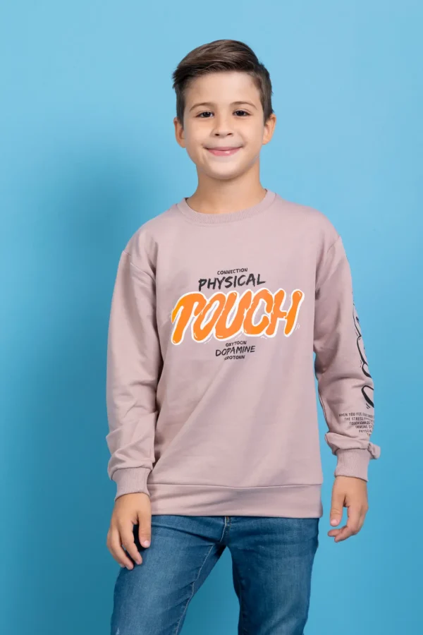 Erkek Çocuk Sweatshirt Fosforlu Kışlık - Görsel 2