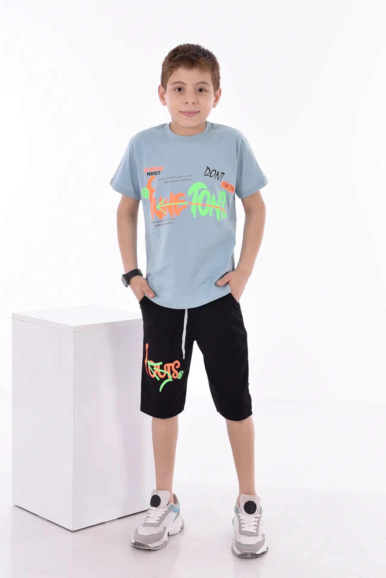 Baskılı Erkek Çocuk T-Shirt A-0017