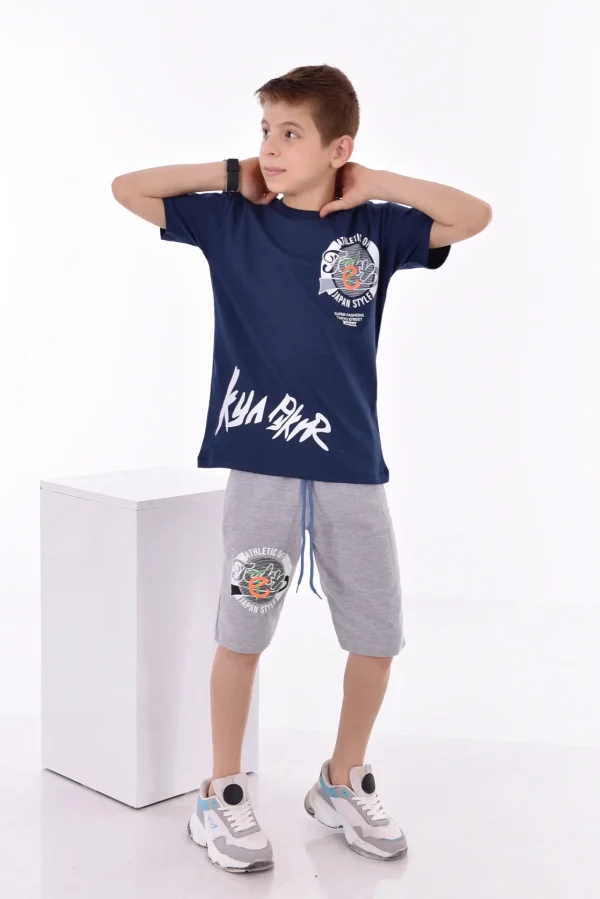Baskılı Erkek Çocuk T-Shirt A-0015 - Görsel 2