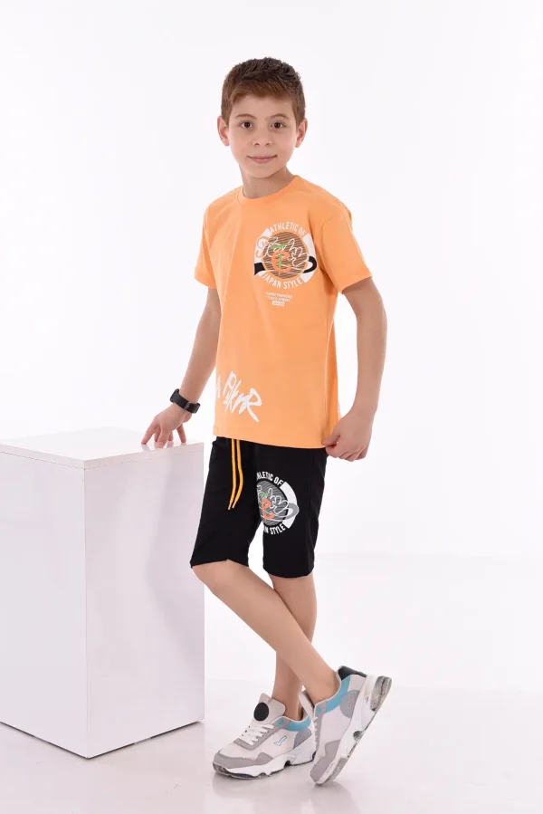 Baskılı Erkek Çocuk T-Shirt A-0015 - Görsel 6