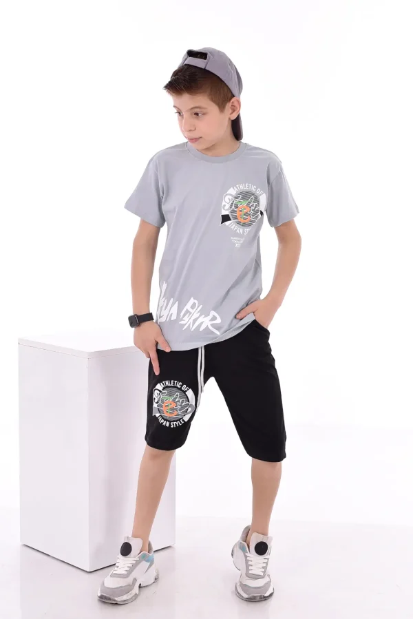 Baskılı Erkek Çocuk T-Shirt A-0015 - Görsel 3