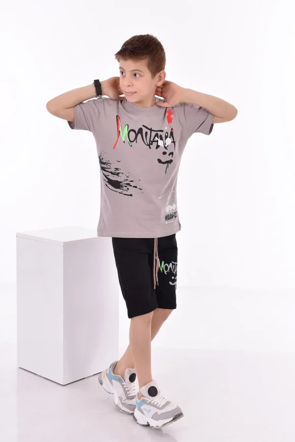 Baskılı Erkek Çocuk T-Shirt A-0016 - Görsel 3