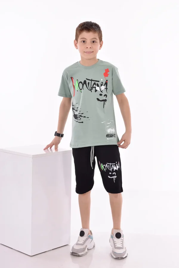 Baskılı Erkek Çocuk T-Shirt A-0016 - Görsel 7