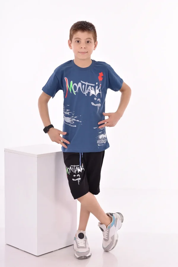 Baskılı Erkek Çocuk T-Shirt A-0016 - Görsel 6