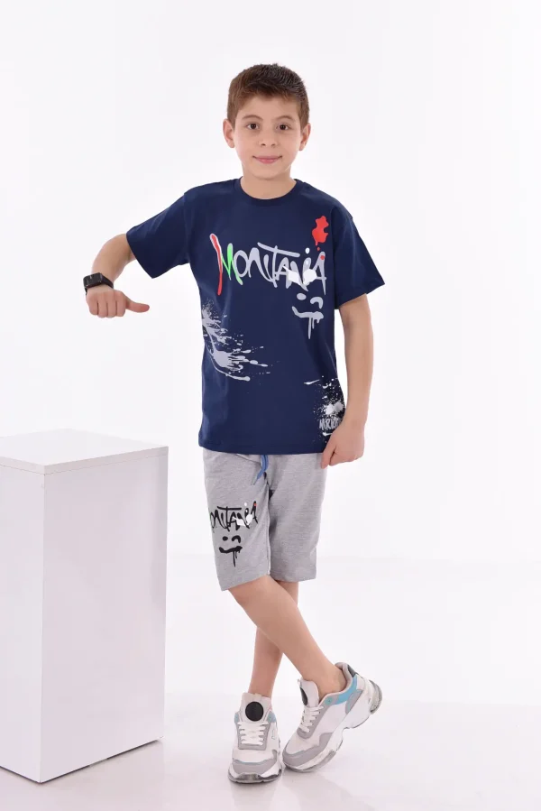 Baskılı Erkek Çocuk T-Shirt A-0016 - Görsel 5
