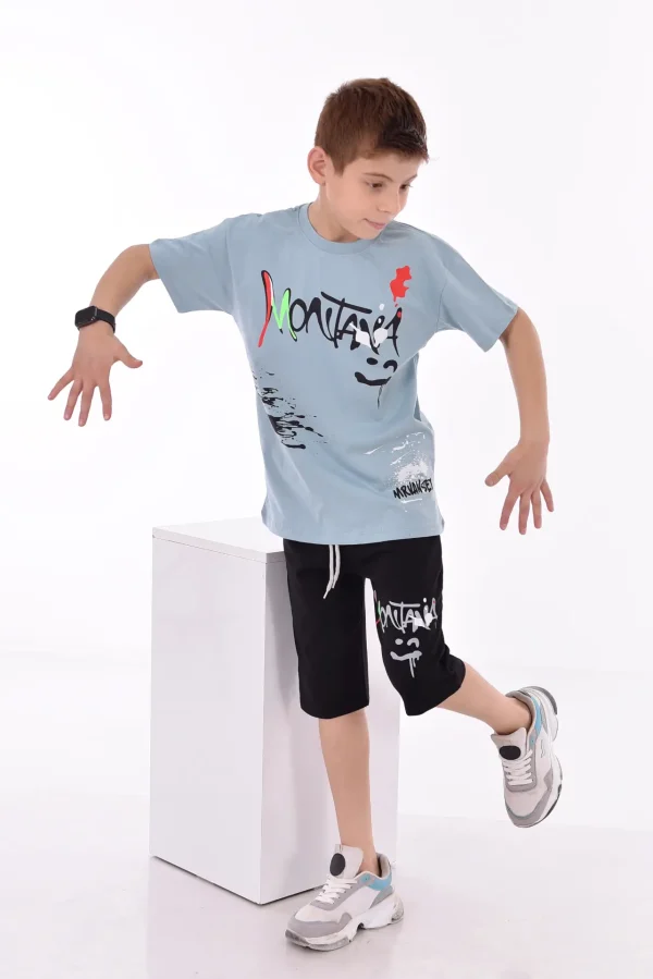 Baskılı Erkek Çocuk T-Shirt A-0016 - Görsel 4