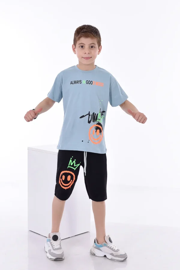 Baskılı Erkek Çocuk T-Shirt A-0018 - Görsel 3