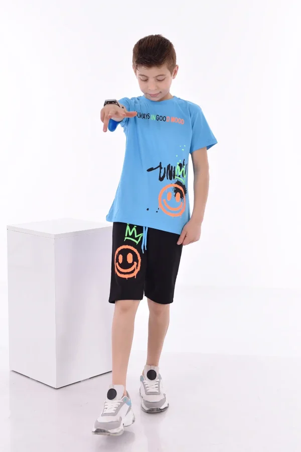 Baskılı Erkek Çocuk T-Shirt A-0018 - Görsel 2