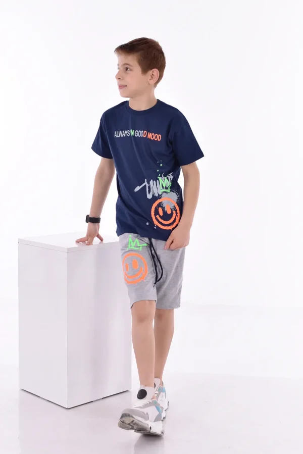 Baskılı Erkek Çocuk T-Shirt A-0018 - Görsel 7