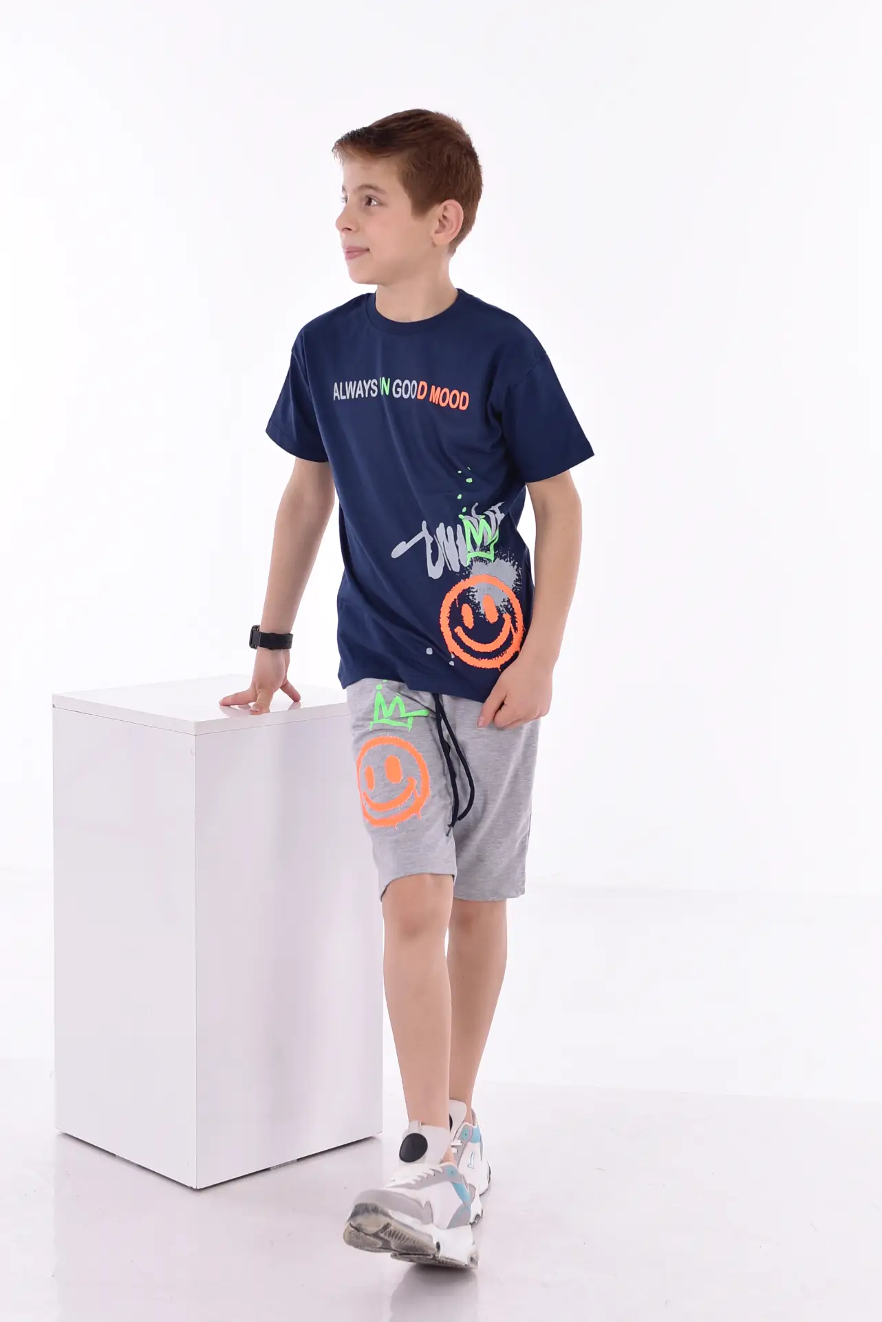 Baskılı Erkek Çocuk T-Shirt A-0018