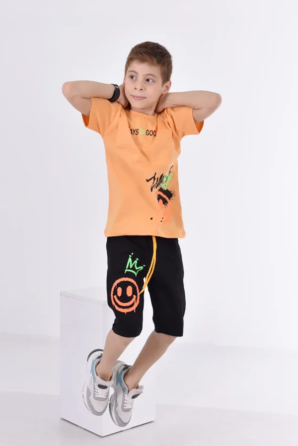 Baskılı Erkek Çocuk T-Shirt A-0018 - Görsel 4
