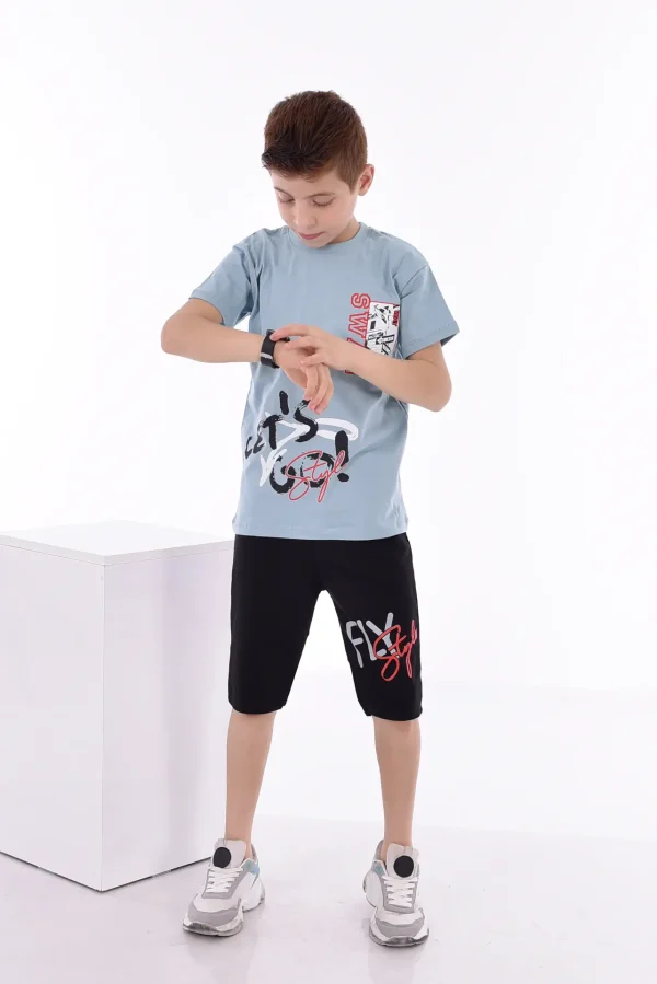 Baskılı Erkek Çocuk T-Shirt A-0019 - Görsel 8