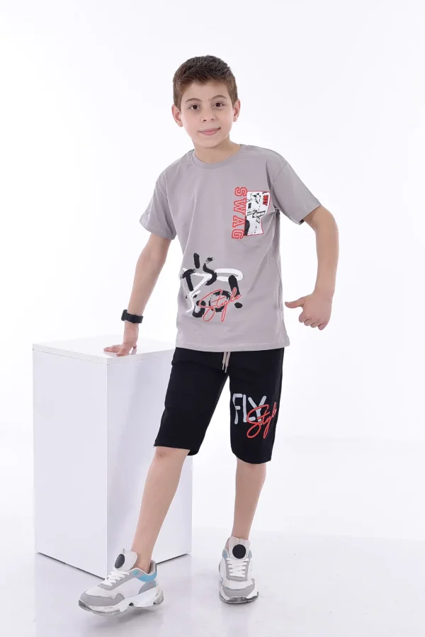 Baskılı Erkek Çocuk T-Shirt A-0019 - Görsel 6