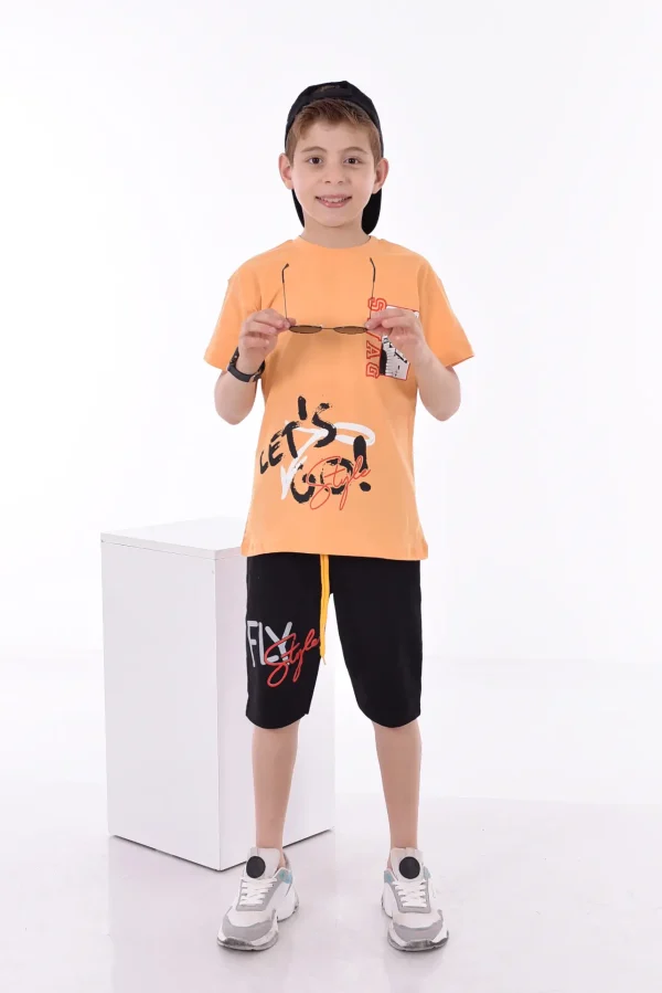 Baskılı Erkek Çocuk T-Shirt A-0019 - Görsel 5