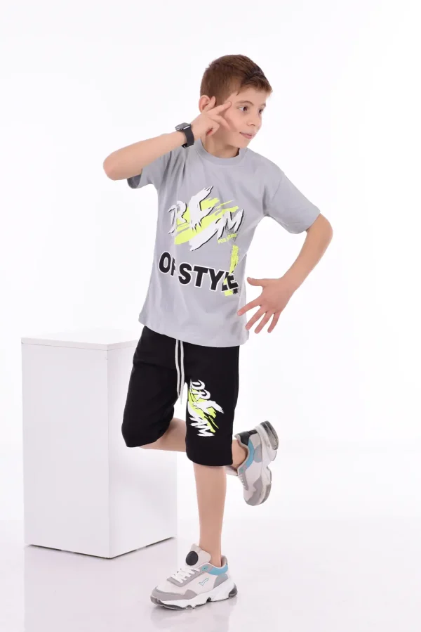 Baskılı Erkek Çocuk T-Shirt A-0020 - Görsel 4