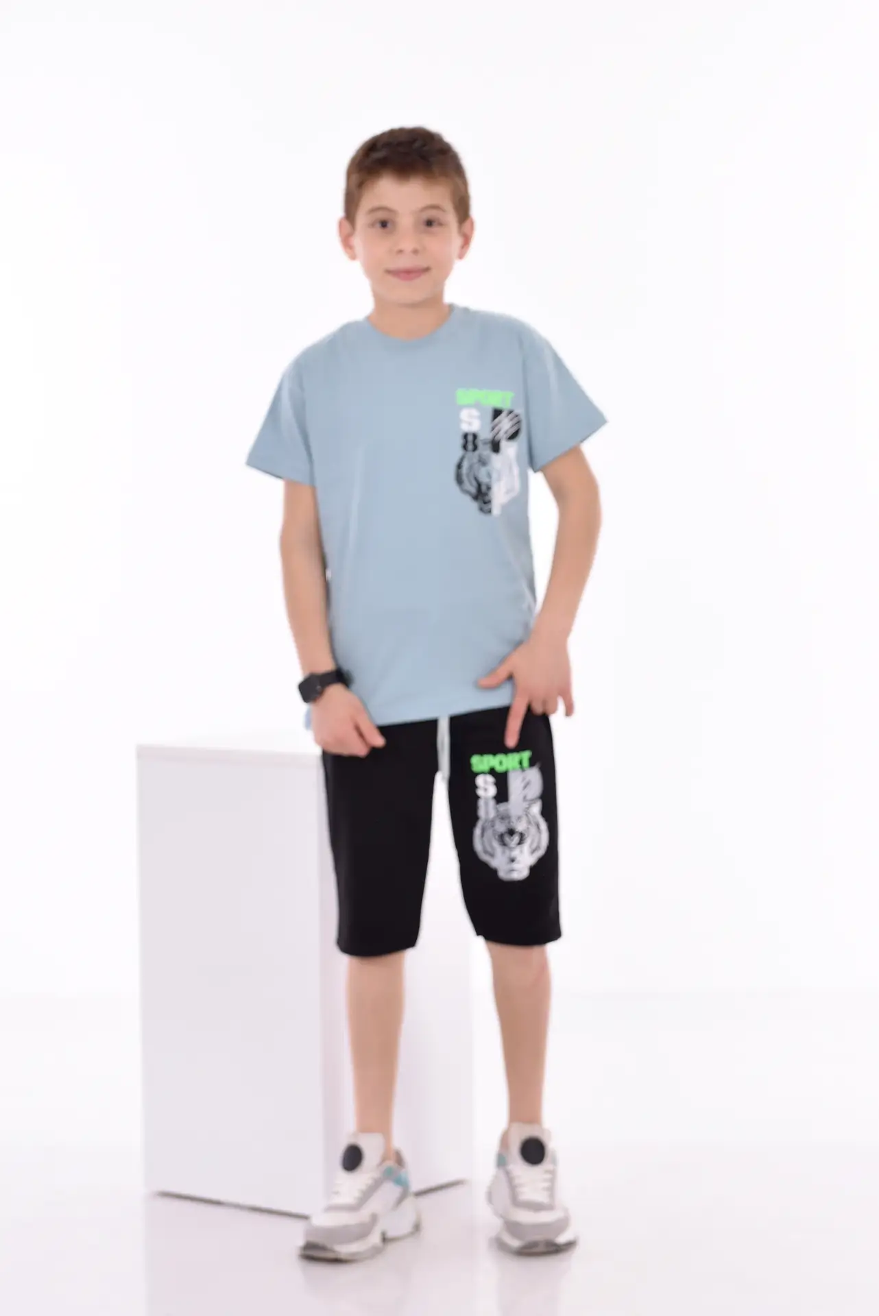 Baskılı Erkek Çocuk T-Shirt A-0021