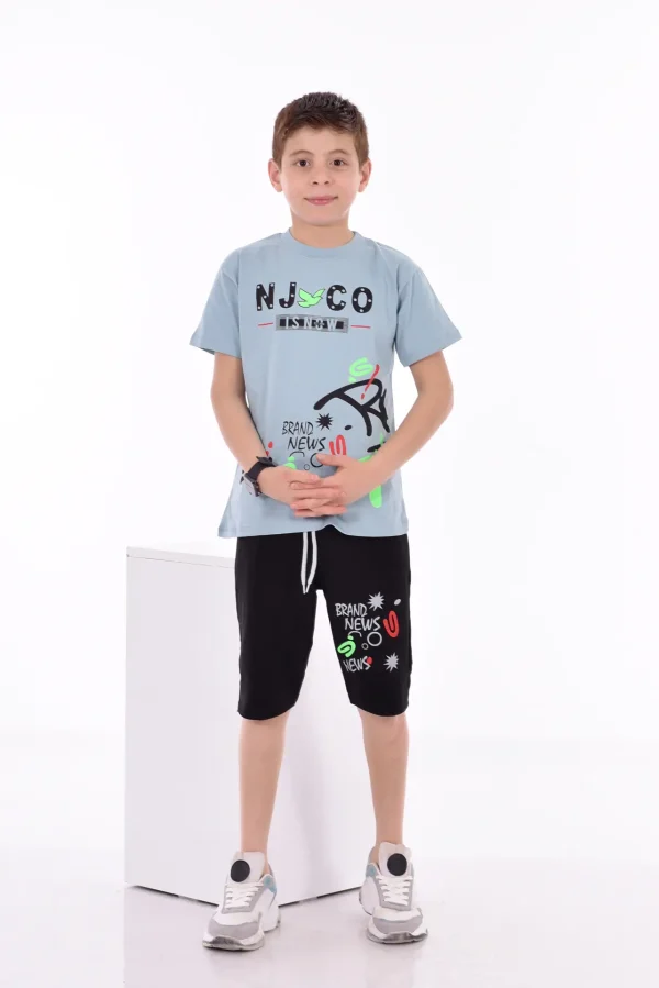 Baskılı Erkek Çocuk T-Shirt A-0022 - Görsel 3