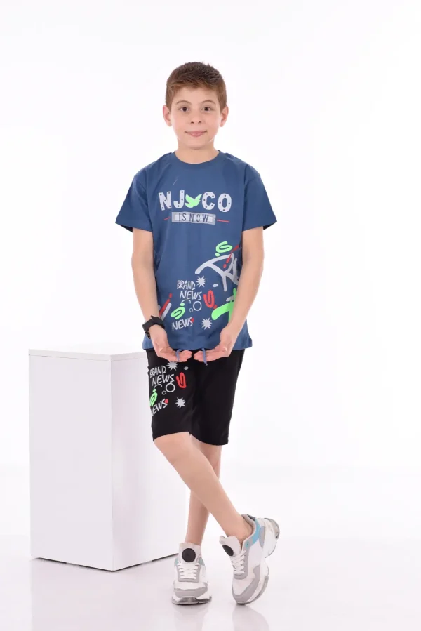 Baskılı Erkek Çocuk T-Shirt A-0022 - Görsel 2