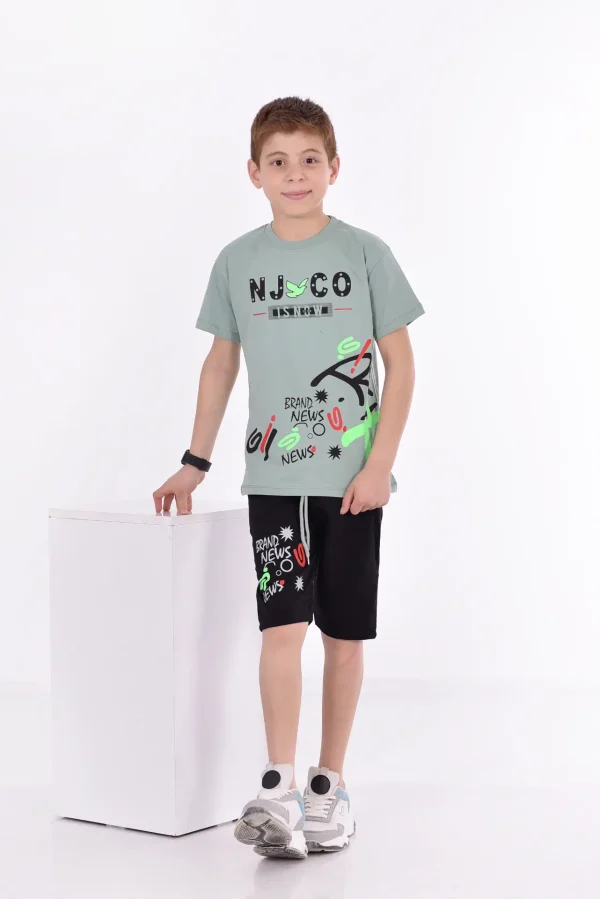 Baskılı Erkek Çocuk T-Shirt A-0022 - Görsel 8