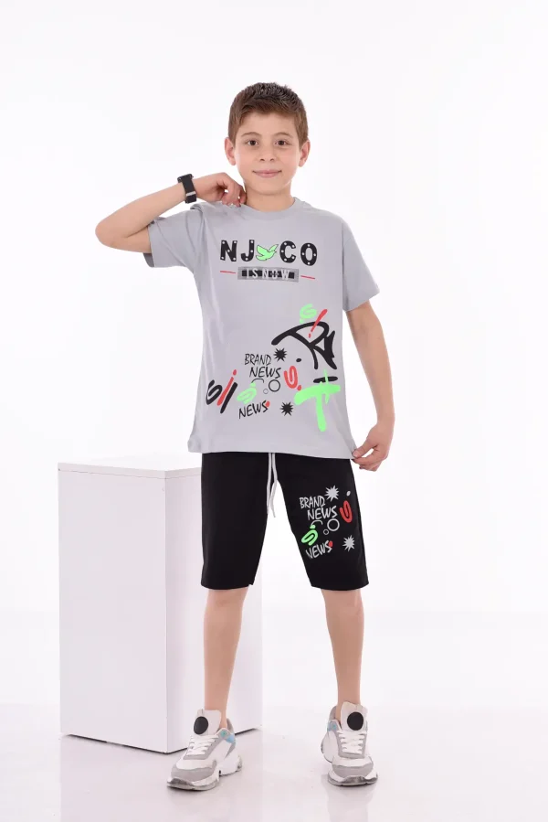Baskılı Erkek Çocuk T-Shirt A-0022 - Görsel 7