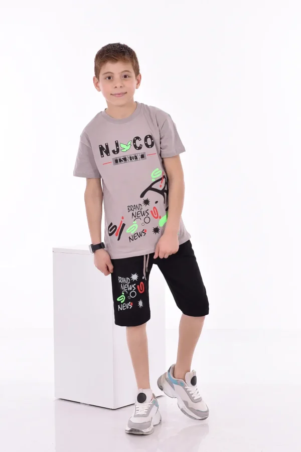 Baskılı Erkek Çocuk T-Shirt A-0022 - Görsel 6