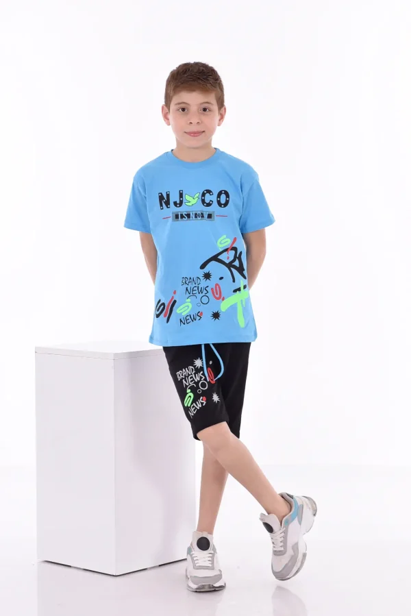Baskılı Erkek Çocuk T-Shirt A-0022 - Görsel 5