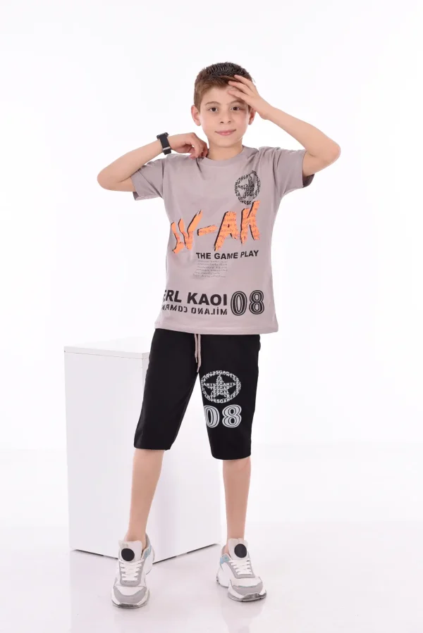 Baskılı Erkek Çocuk T-Shirt A-0023 - Görsel 8