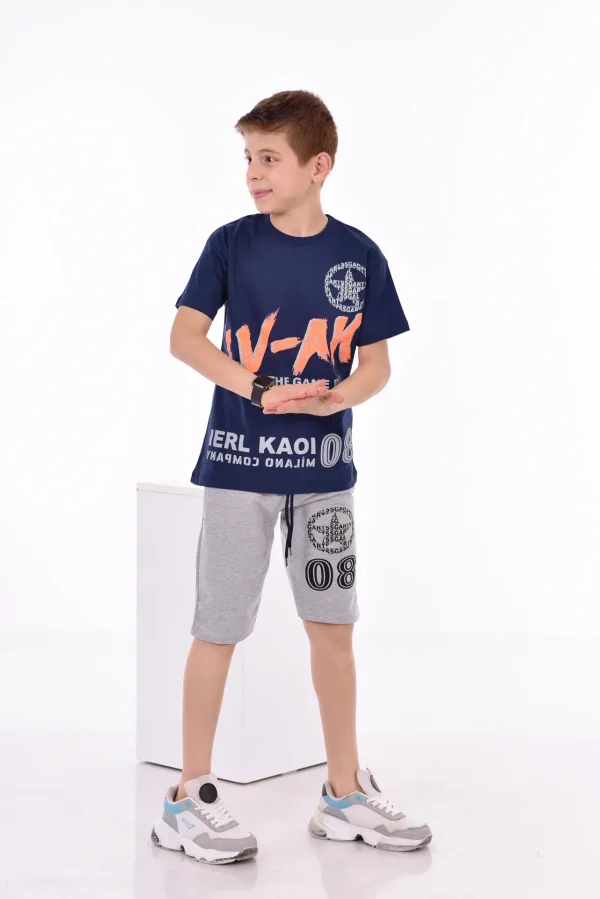Baskılı Erkek Çocuk T-Shirt A-0023 - Görsel 5