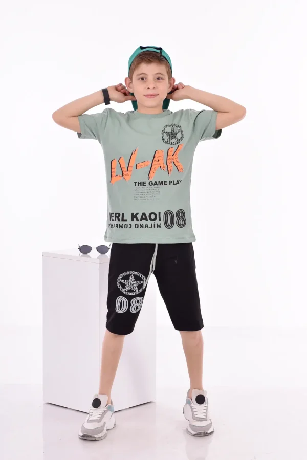 Baskılı Erkek Çocuk T-Shirt A-0023 - Görsel 4